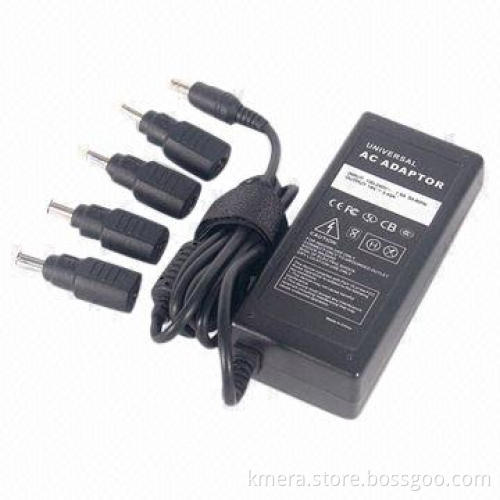 Laptop AC Adapter with 19V Output, 5-piece Exchangeable Tips, Fit for Most Popular Laptops